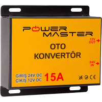 24-12V 15A Powermaster Oto Konvertör