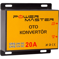 24-12V 20A Powermaster Oto Konvertör