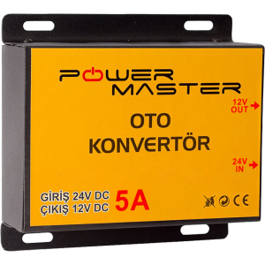 24-12V 5A Powermaster Oto Konvertör